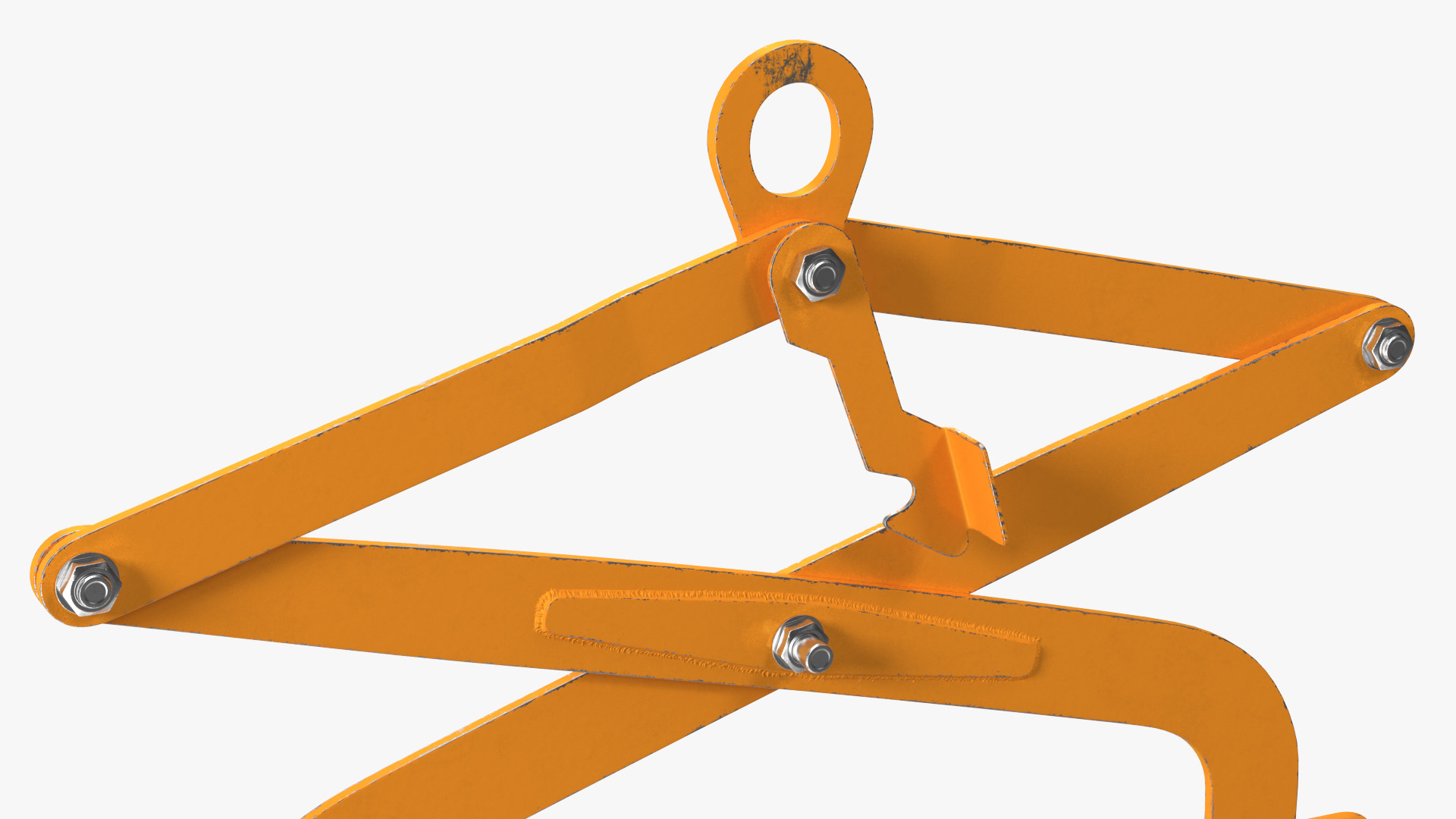 Crane Mounted Drum Lifter and Rotator with Barrel 3D model