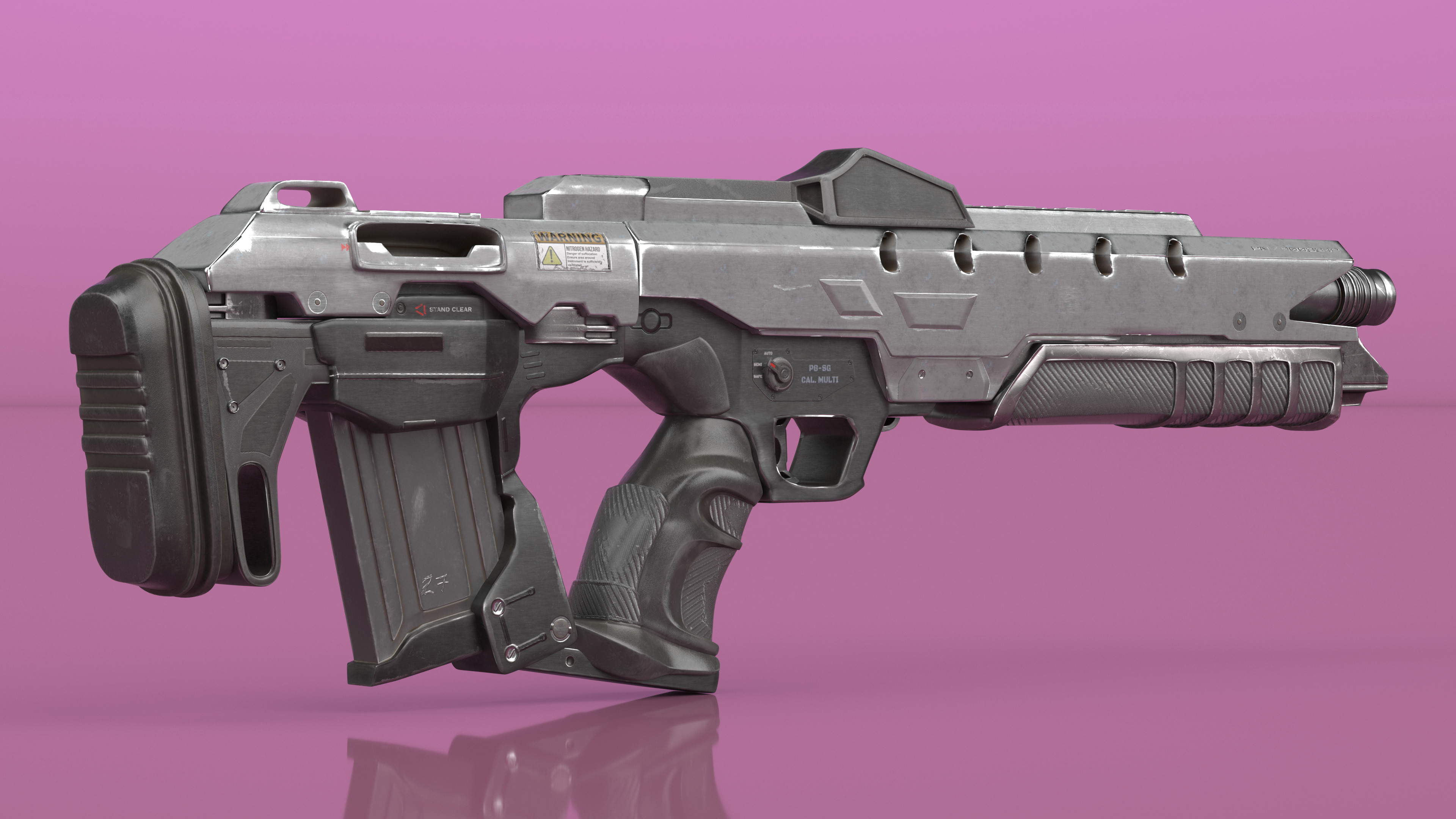 3D Sci-Fi Weapon model