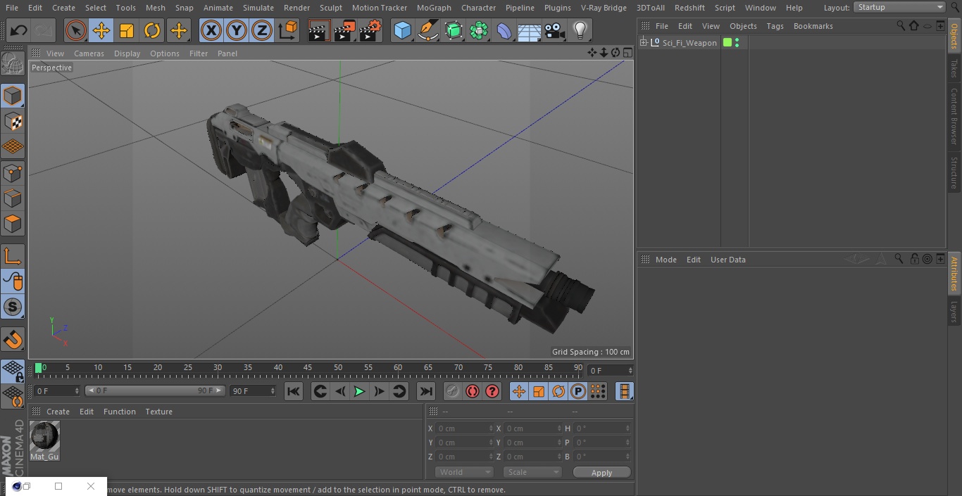 3D Sci-Fi Weapon model