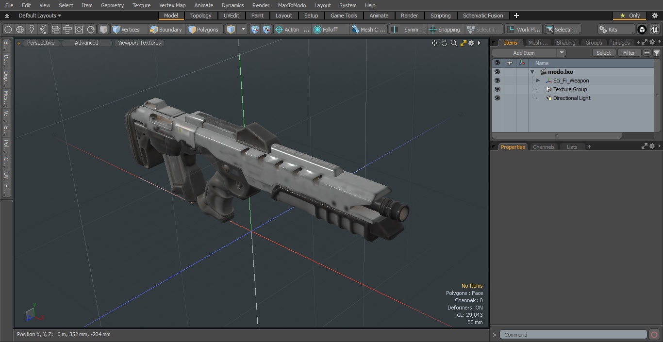 3D Sci-Fi Weapon model