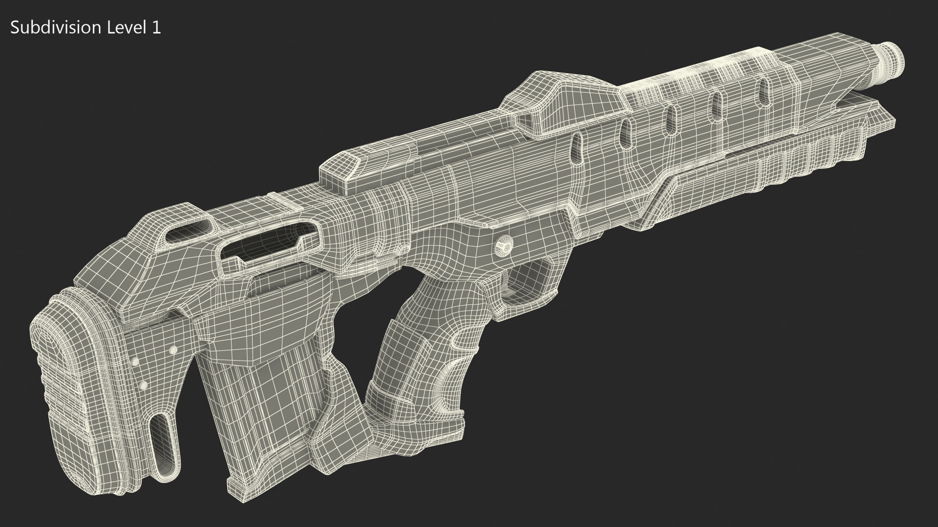 3D Sci-Fi Weapon model