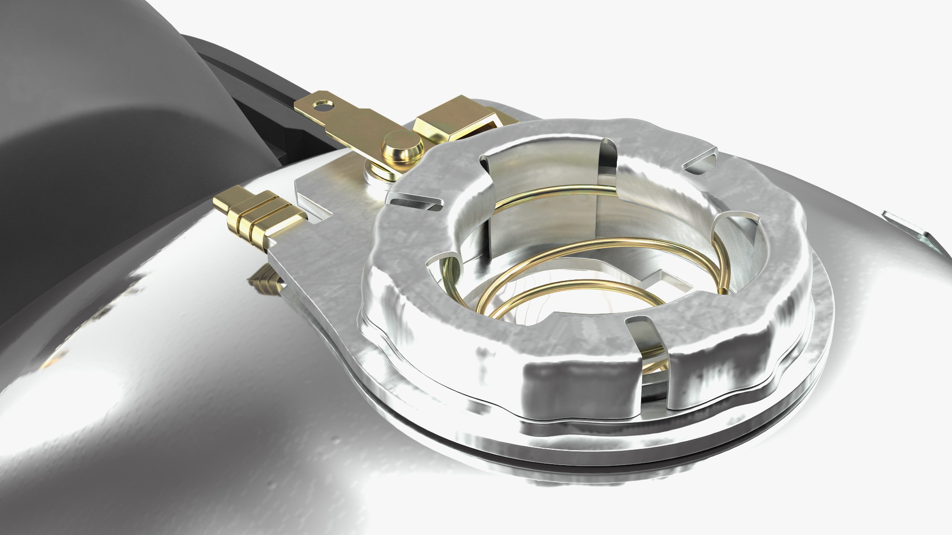 Right Rectangular Halogen H4 Truck Headlight 3D model