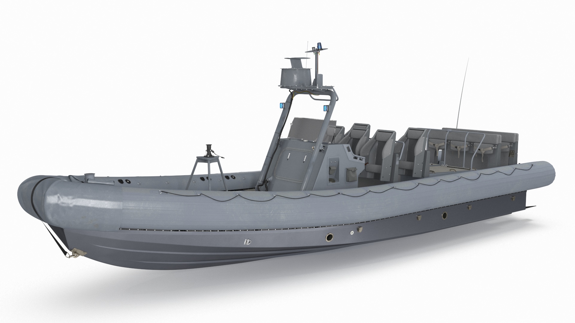 3D Inflatable Military Patrol Boat RHIB