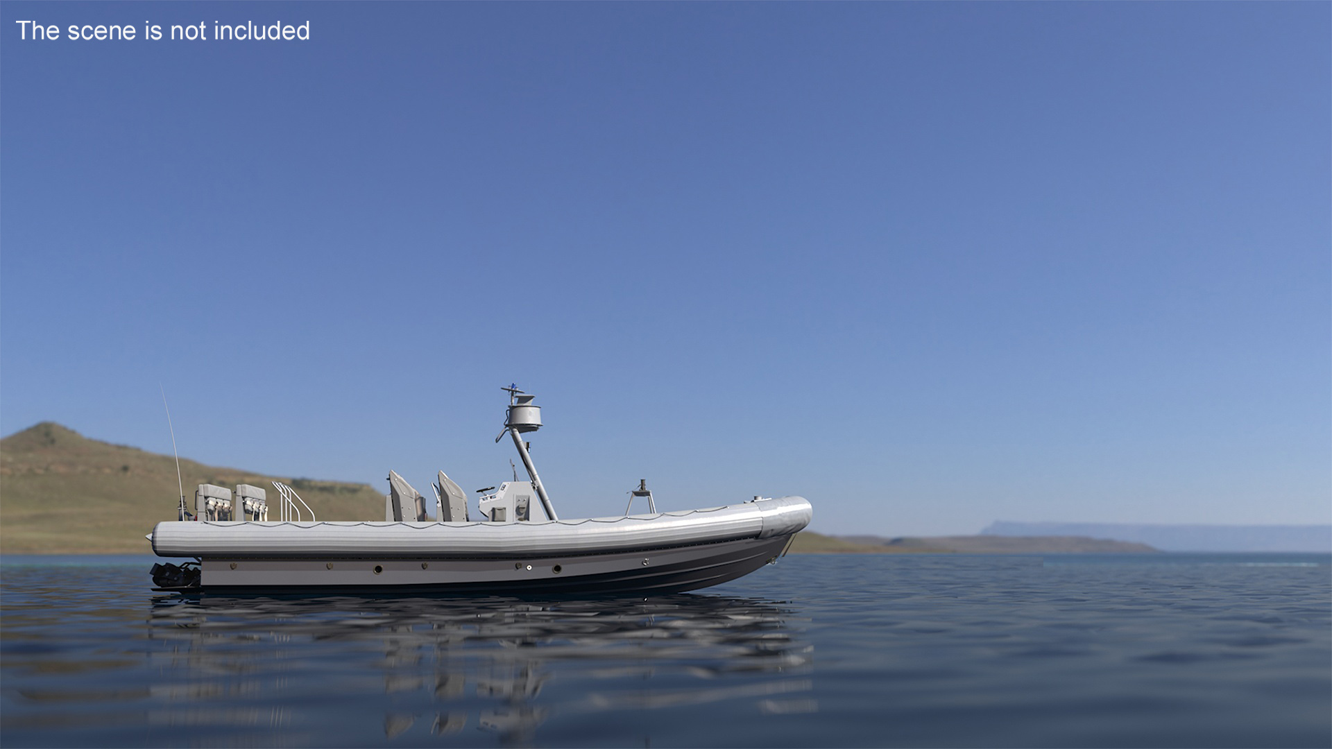 3D Inflatable Military Patrol Boat RHIB