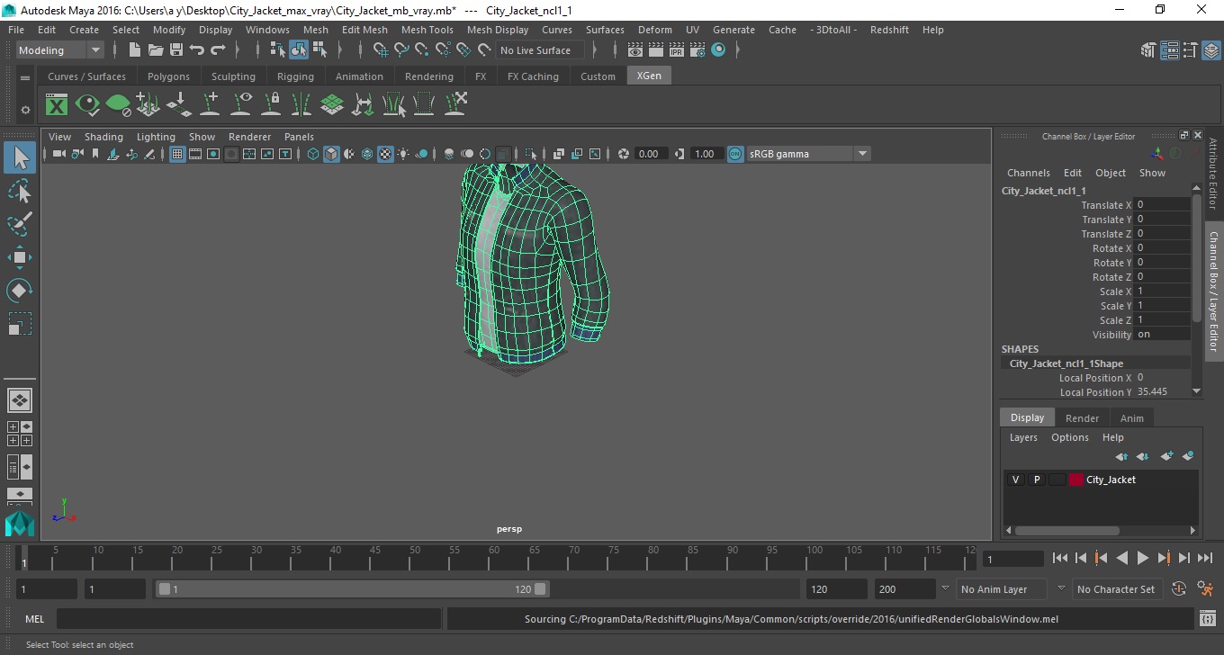 3D City Jacket