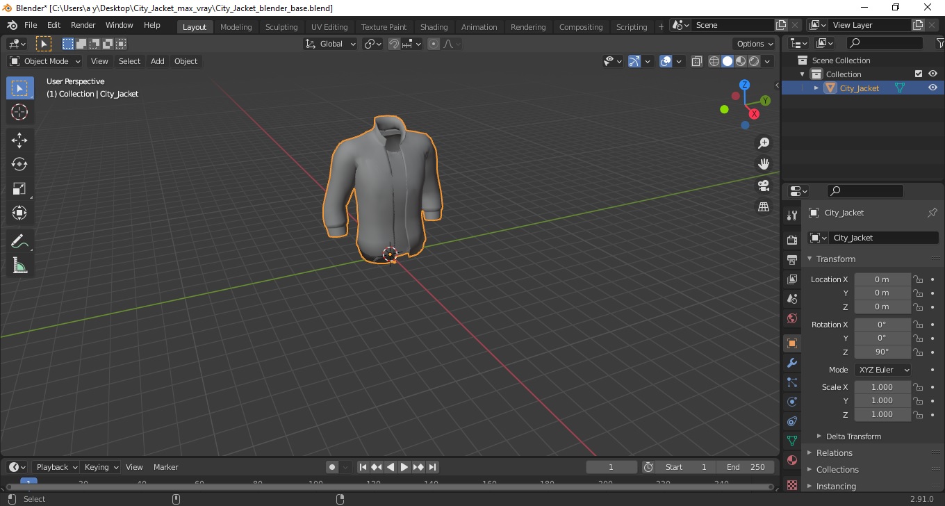 3D City Jacket