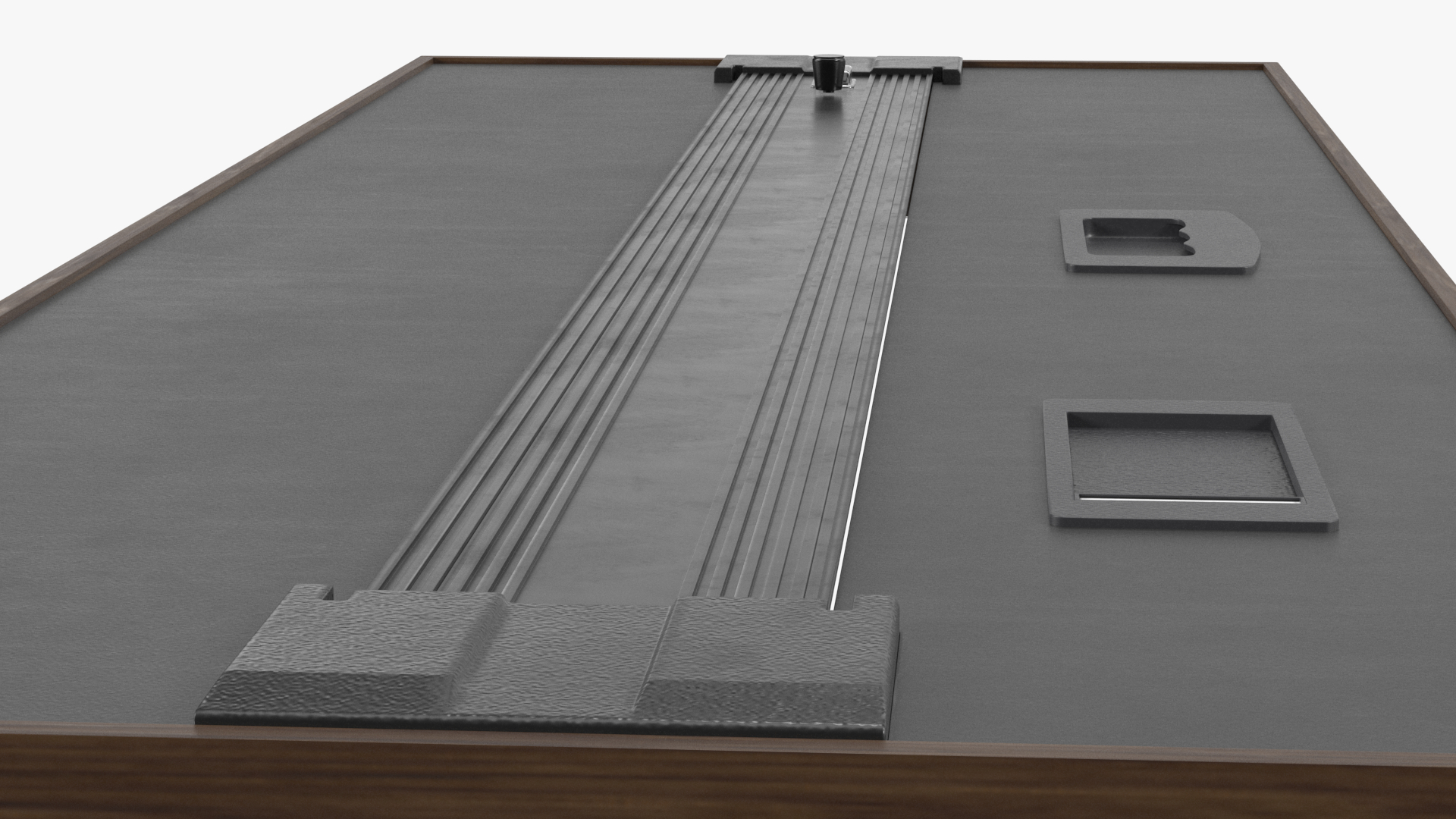 3D Wooden Aquarium Tank Long Empty