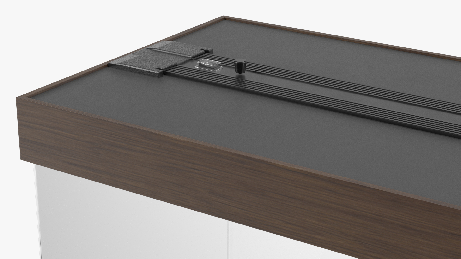 3D Wooden Aquarium Tank Long Empty