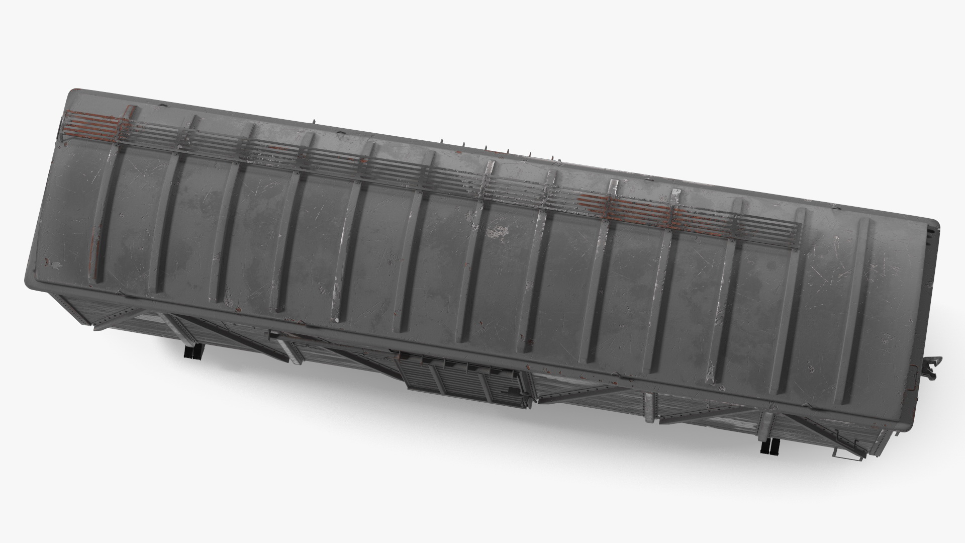 Cargo Wagon Black 3D