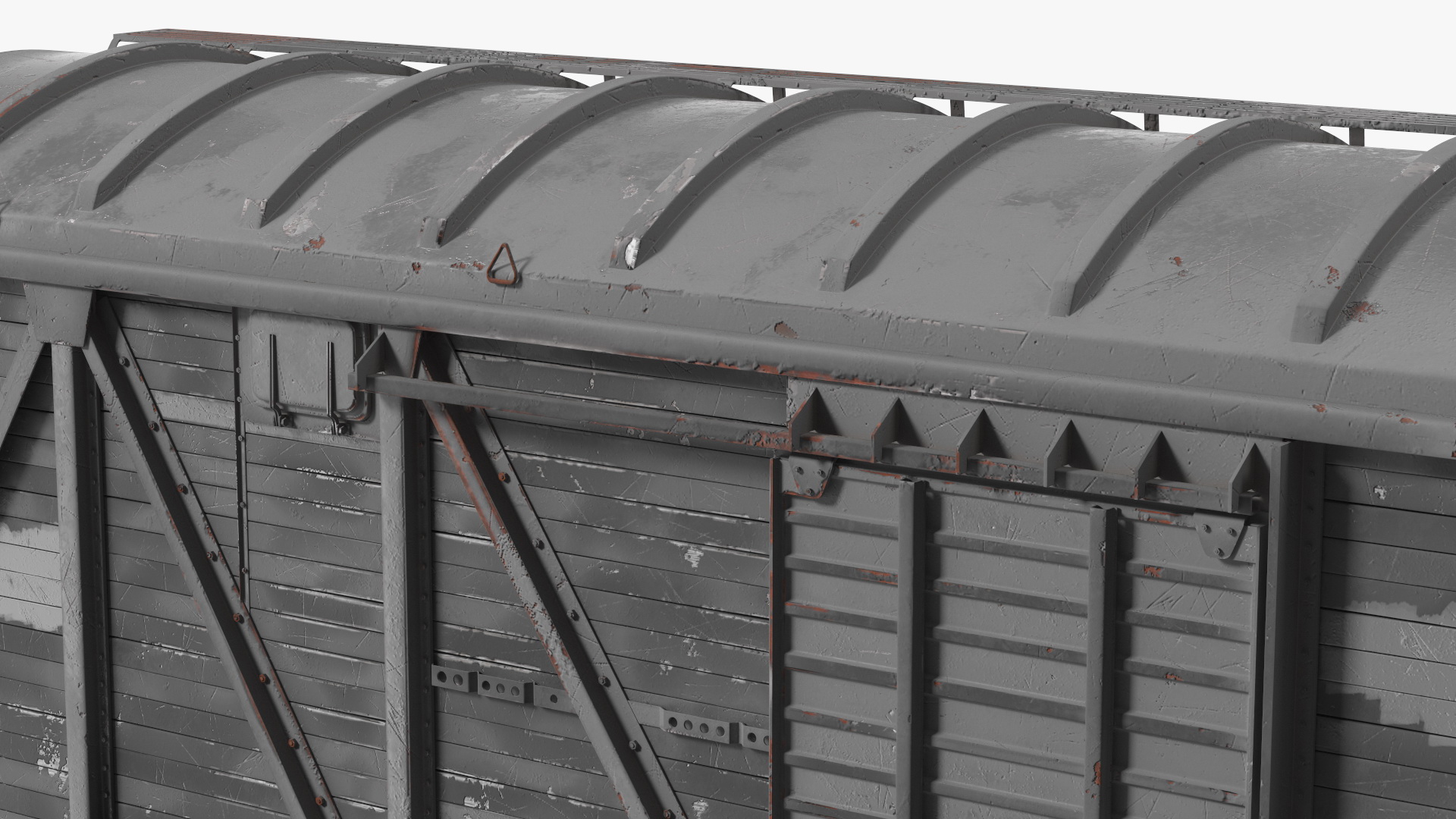 Cargo Wagon Black 3D