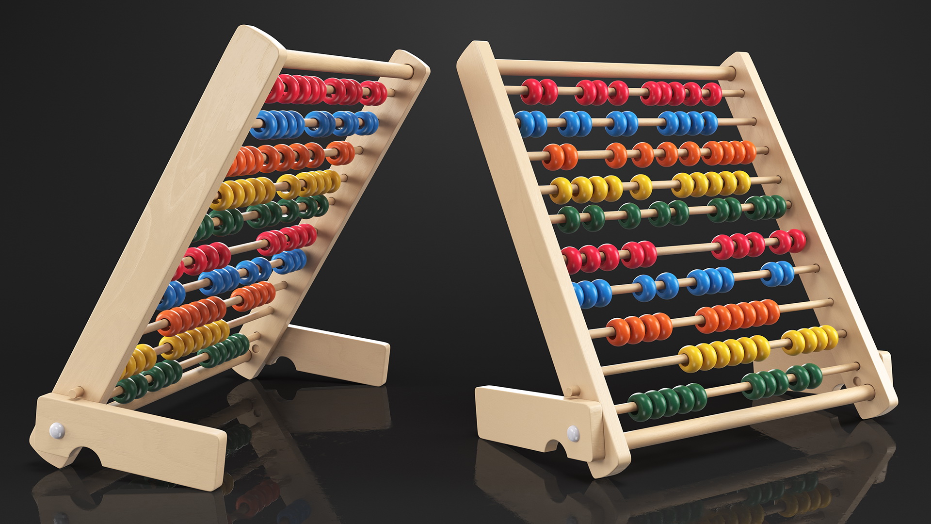 3D model Kids Educational Wooden Abacus