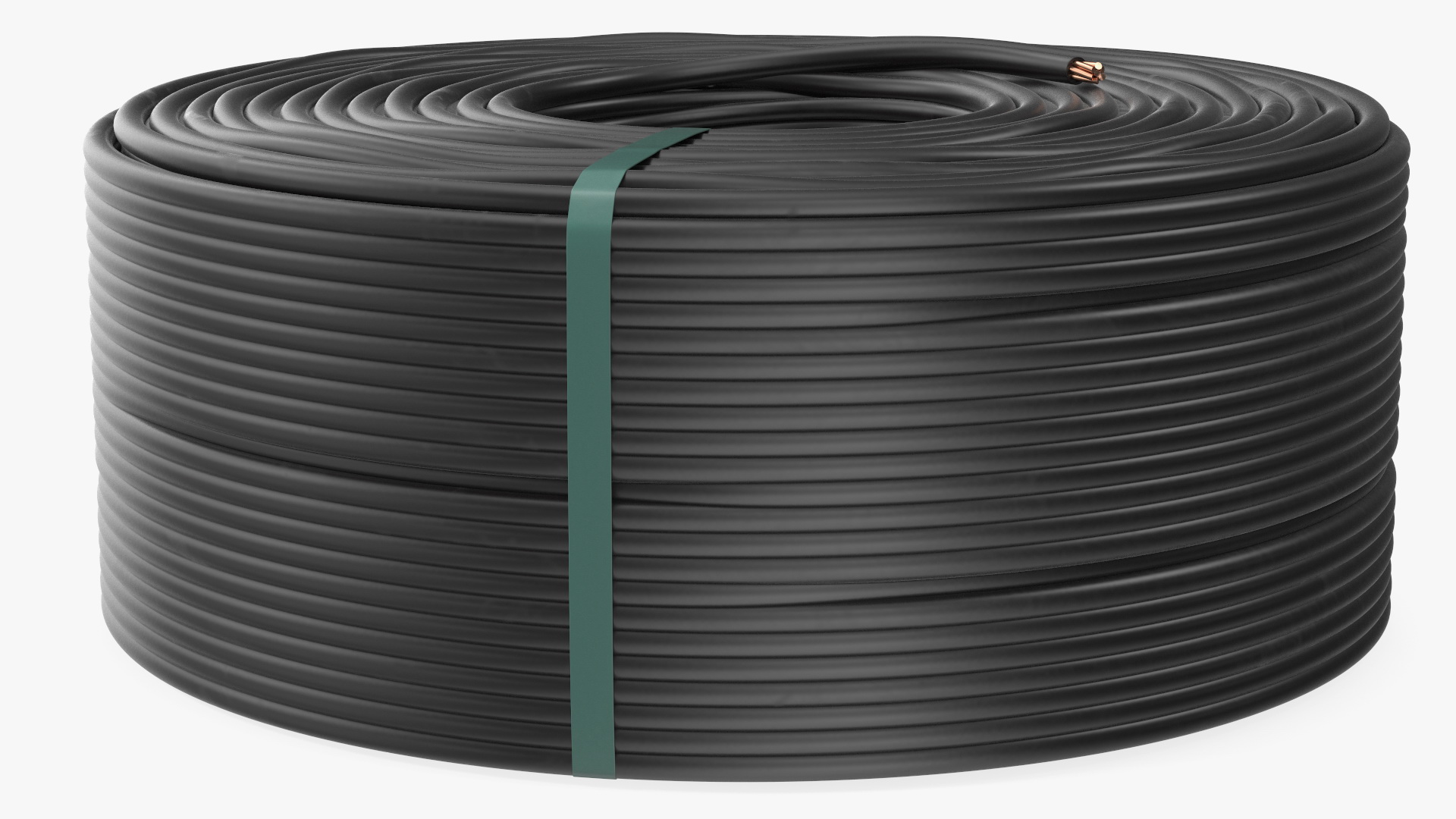 3D model Coil Cable Flexible Black