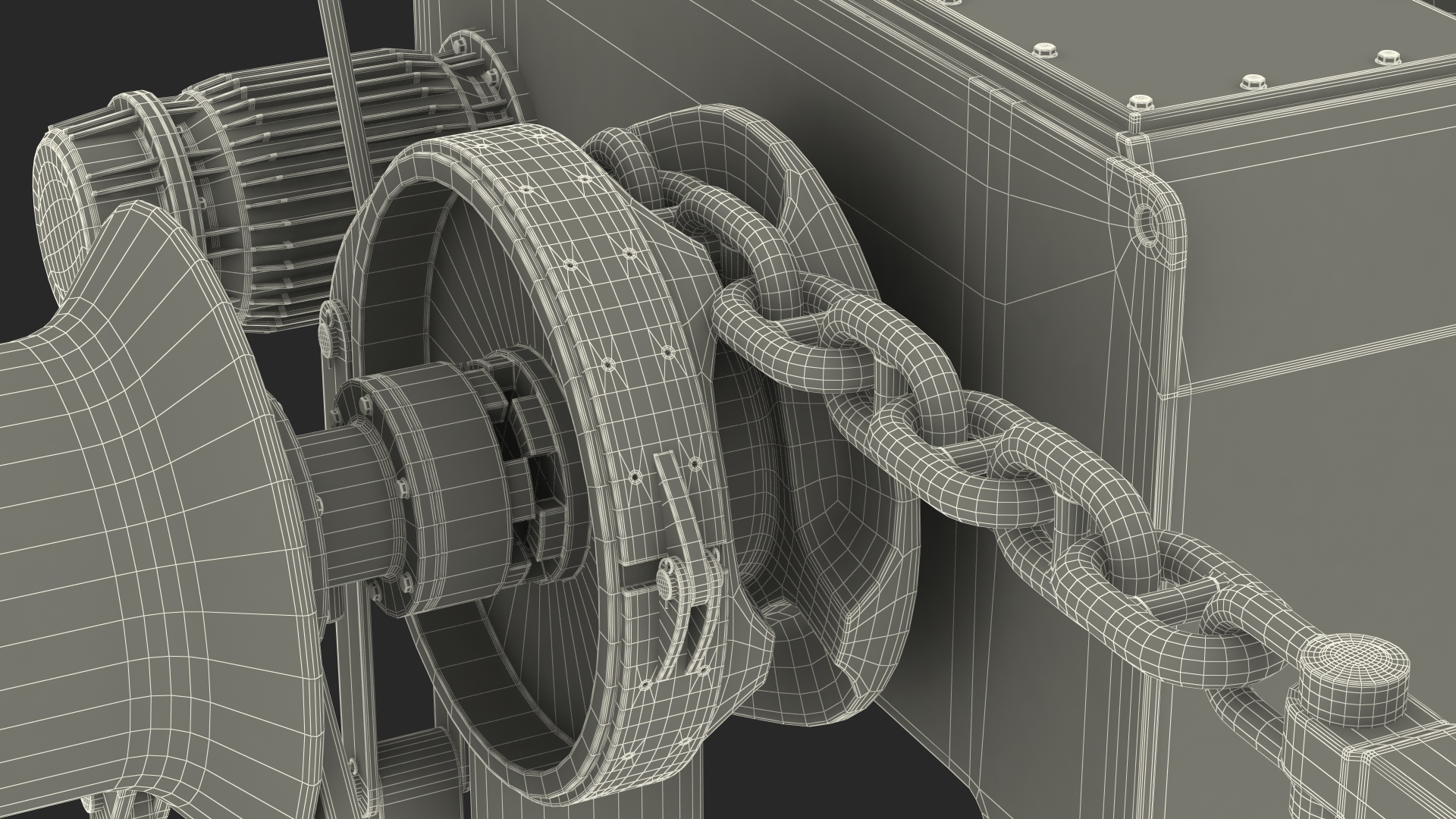 Marine Anchor Windlass 3D