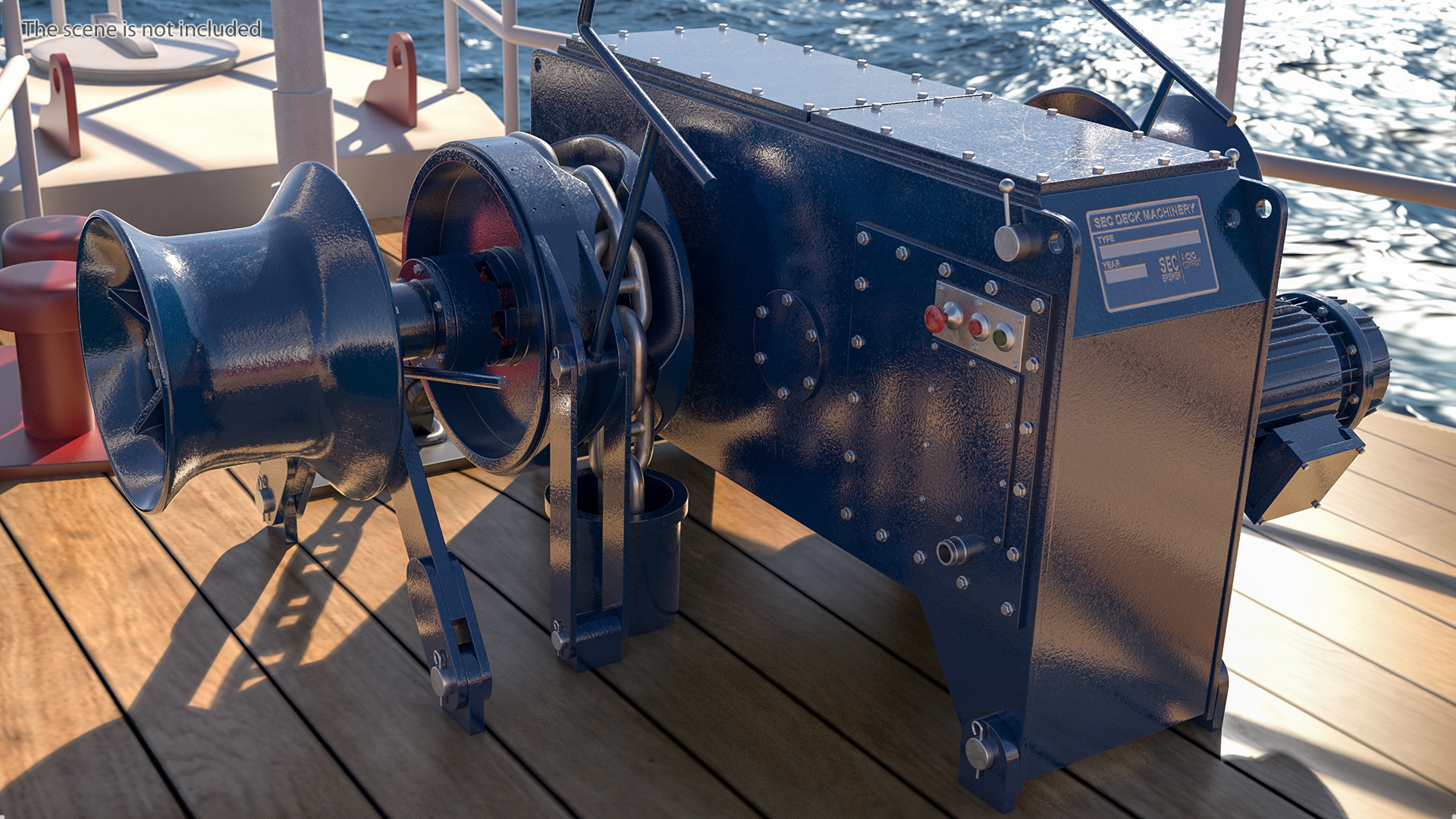 Marine Anchor Windlass 3D