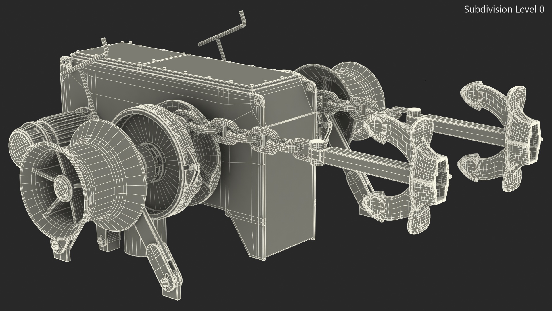 Marine Anchor Windlass 3D