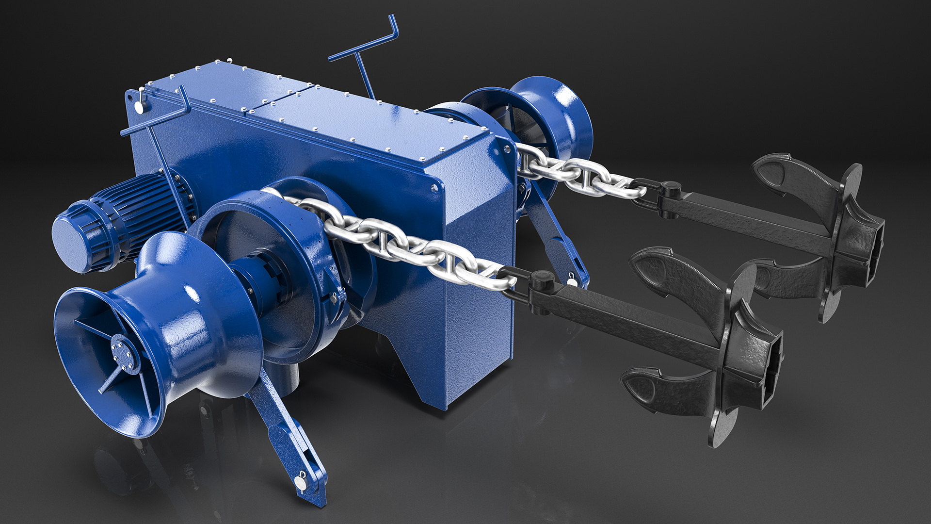 Marine Anchor Windlass 3D