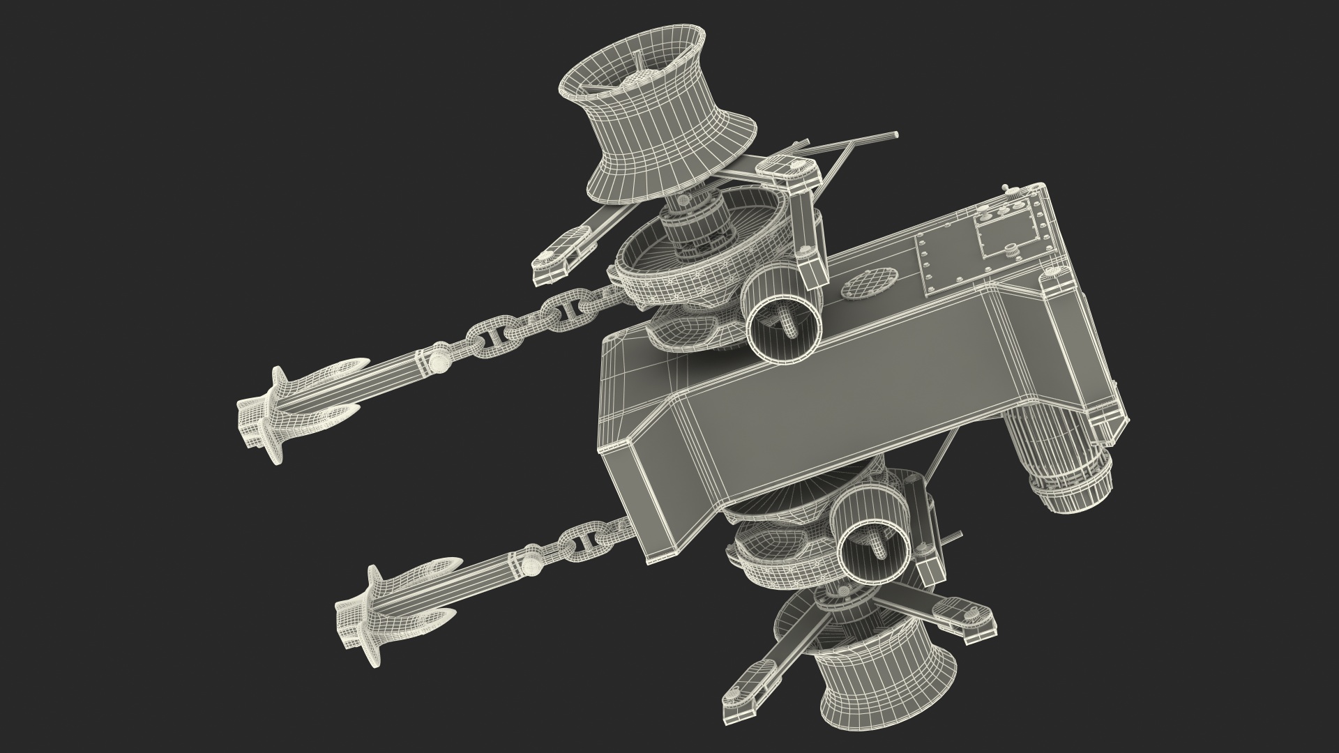 Marine Anchor Windlass 3D
