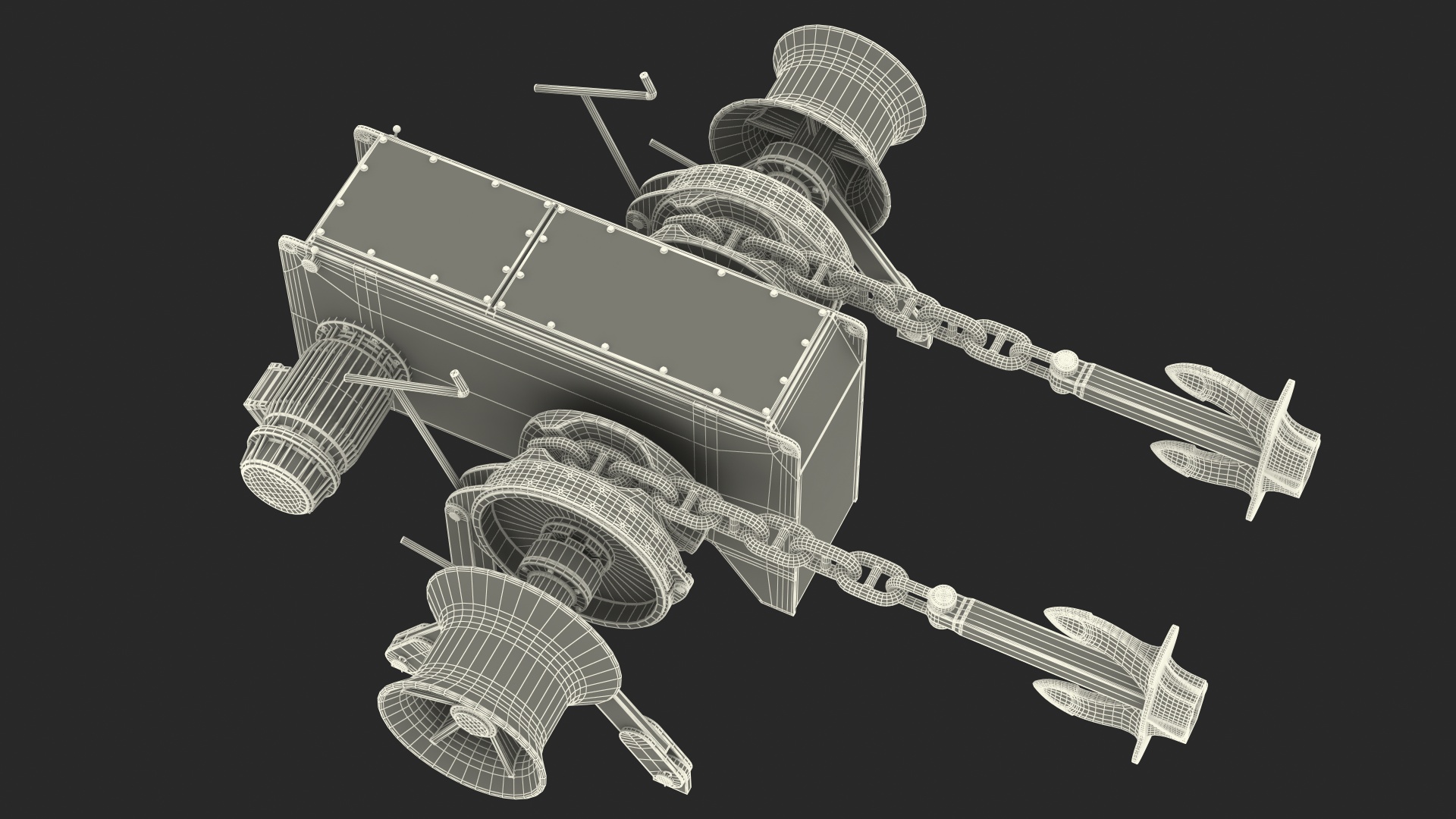 Marine Anchor Windlass 3D