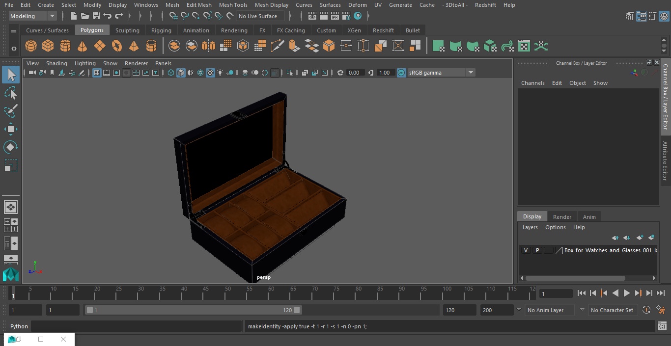 Box for Watches and Glasses 3D