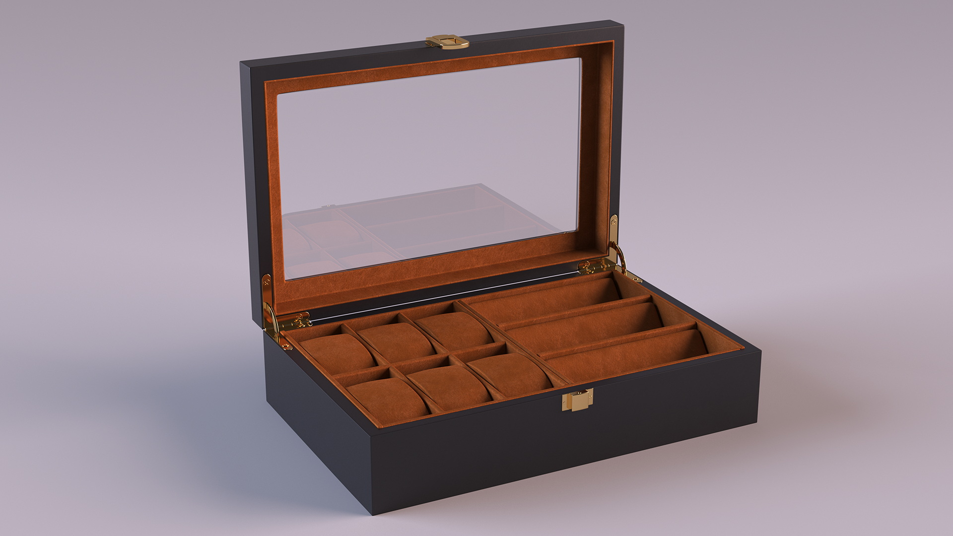 Box for Watches and Glasses 3D