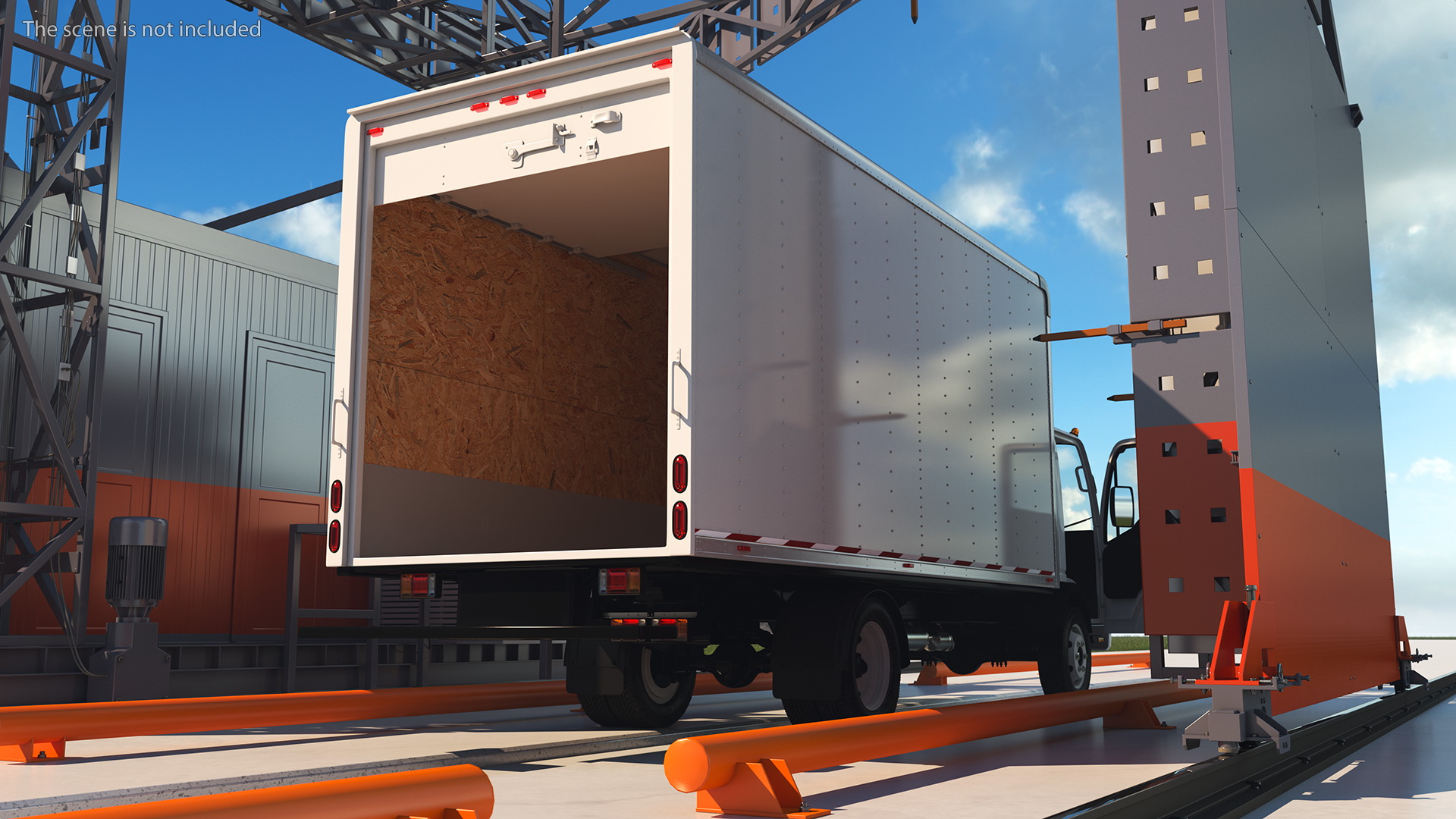Freight Scanner HCVG with Isuzu Truck Rigged 3D model