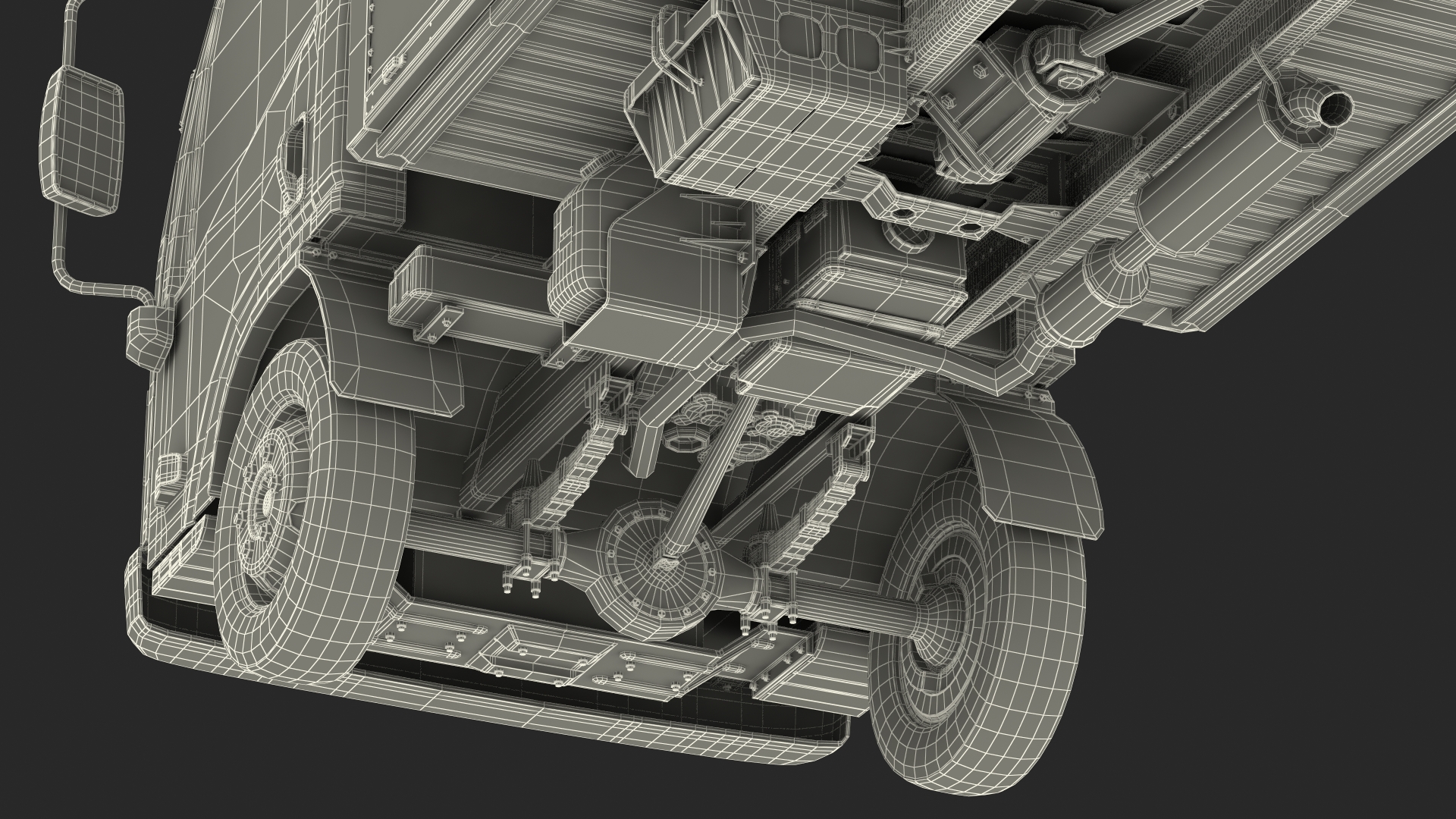 Freight Scanner HCVG with Isuzu Truck Rigged 3D model