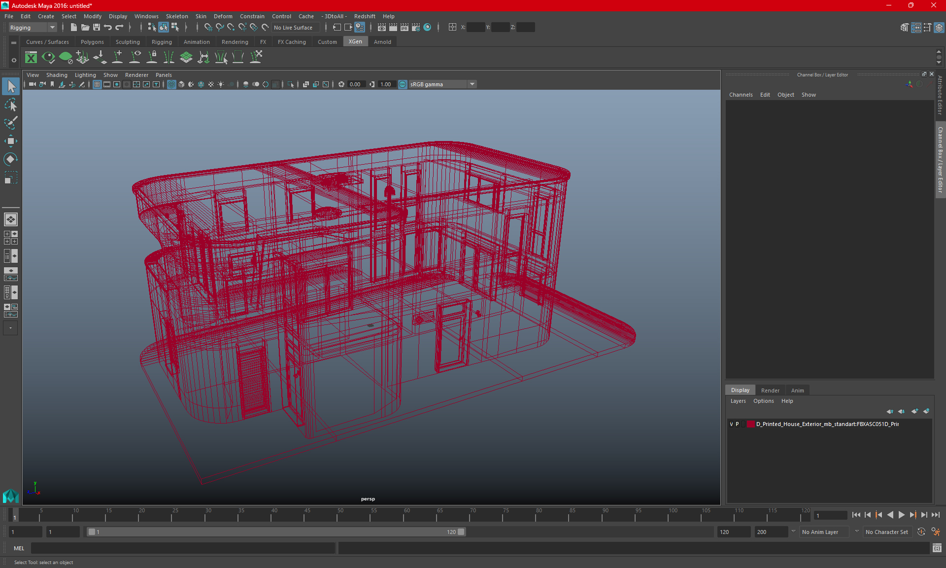 3D model 3D Printed House Exterior