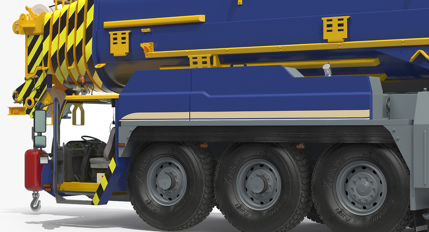 3D model Heavy Duty Mobile Crane Rigged