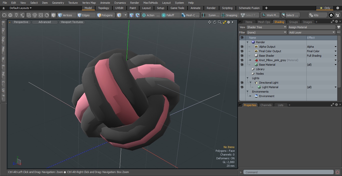 3D model Decorative Knot Ball Pillow Cushion