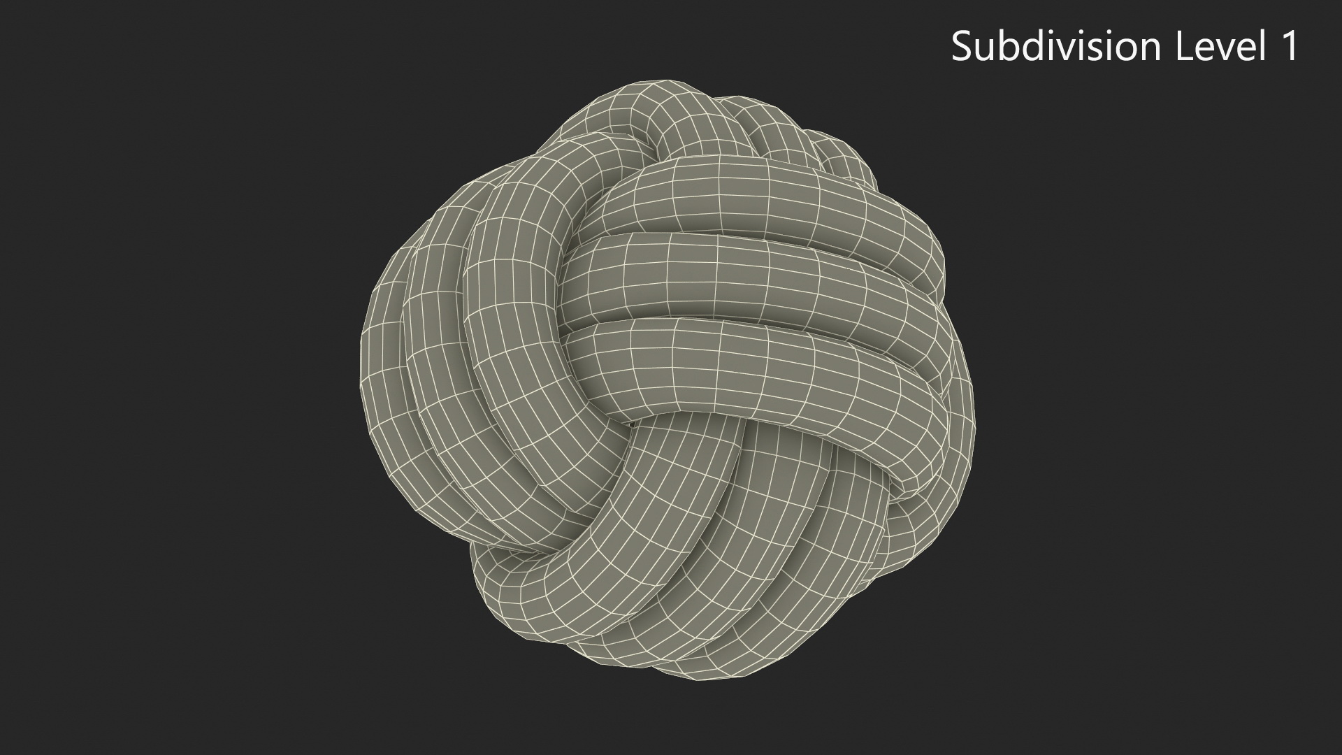 3D model Decorative Knot Ball Pillow Cushion