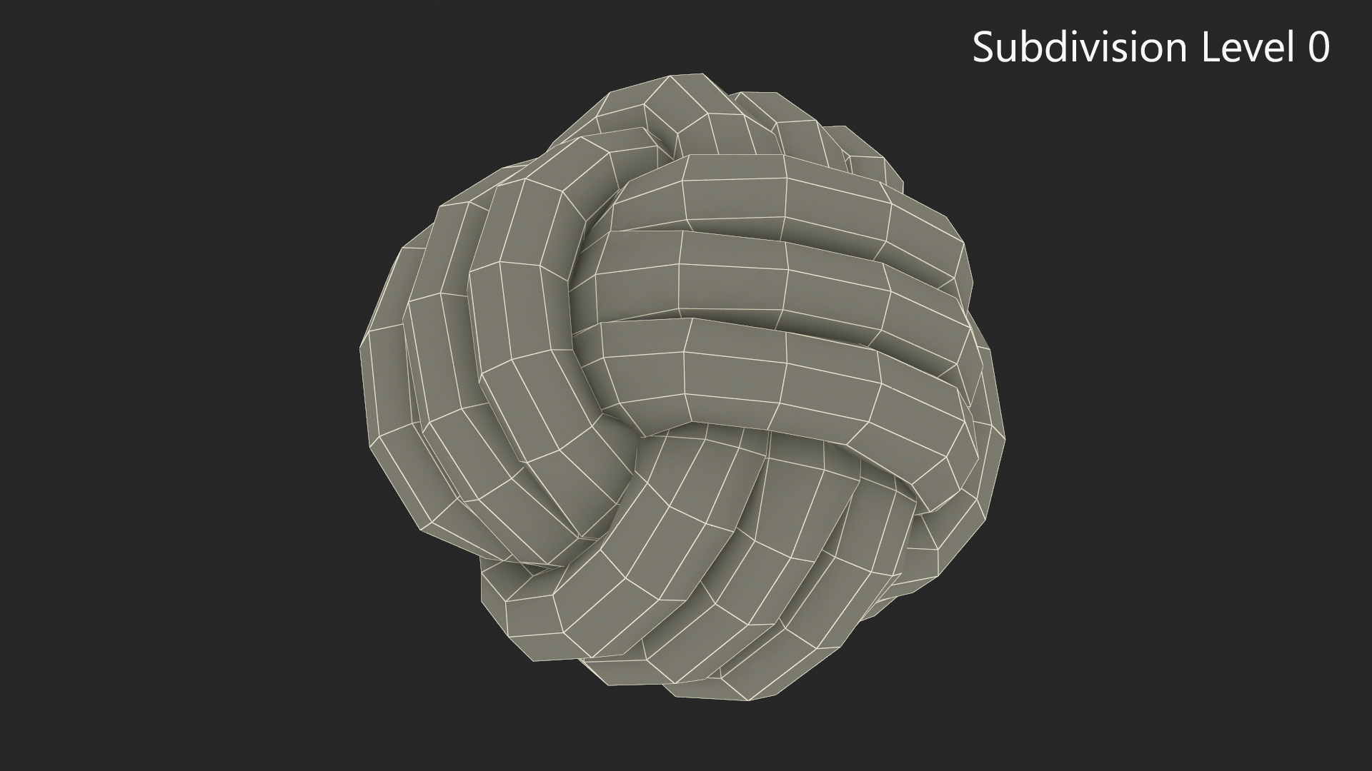 3D model Decorative Knot Ball Pillow Cushion