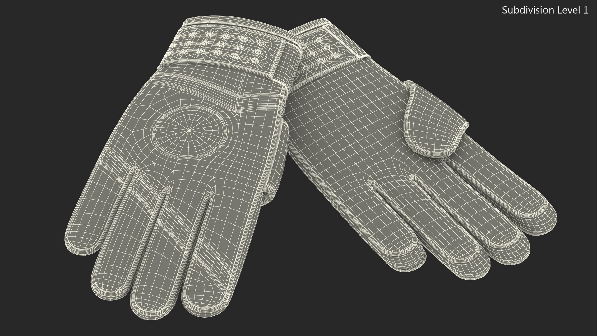 Soccer Goalkeeper Gloves 3D model