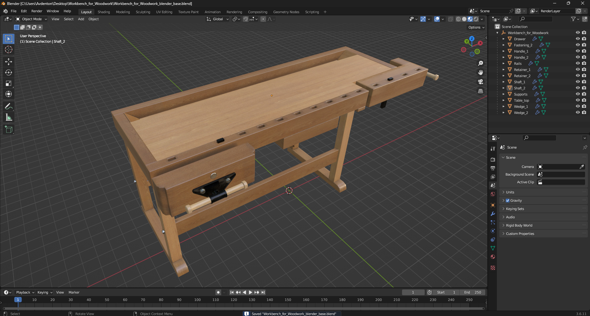 Workbench for Woodwork 3D