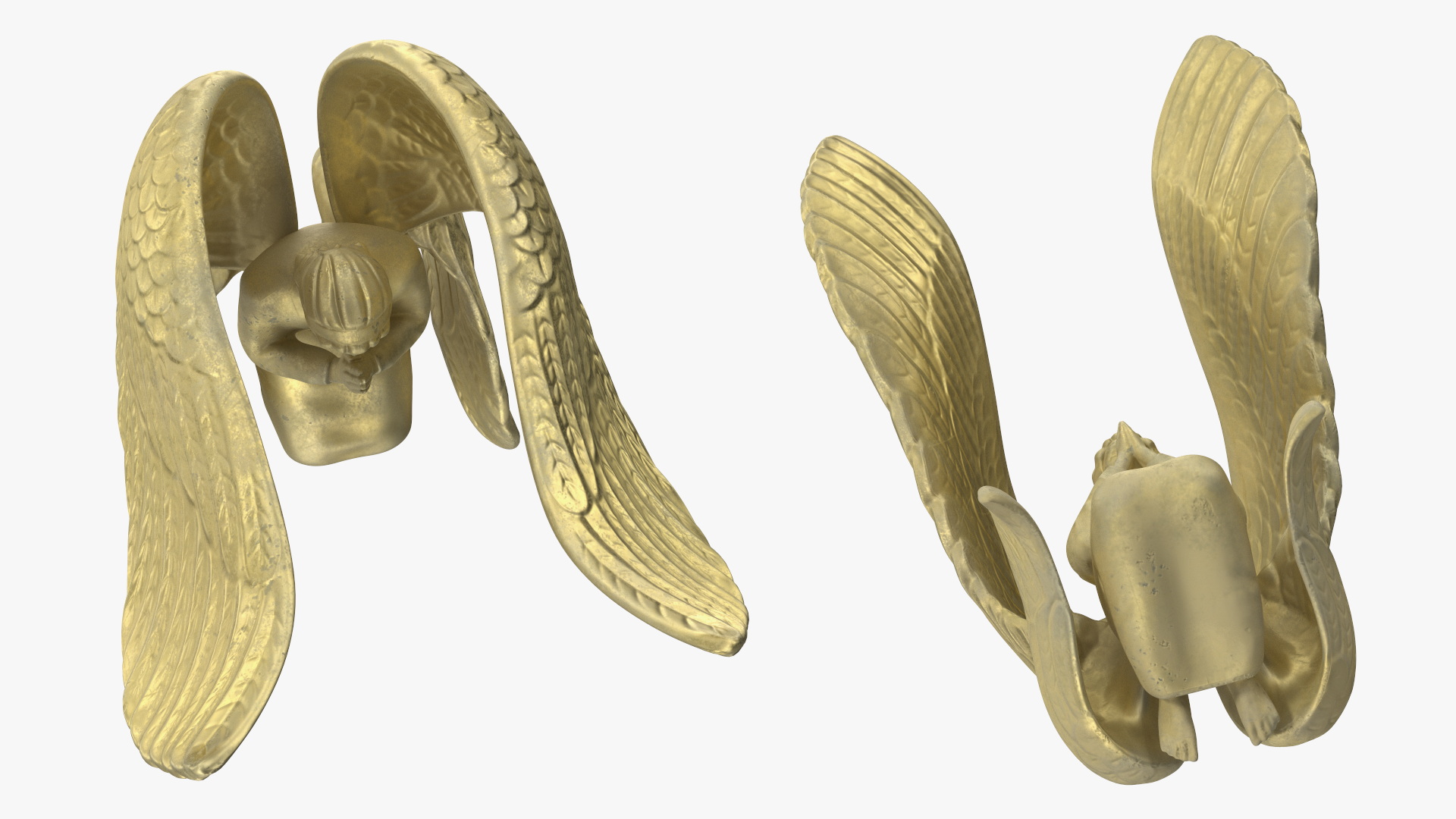 Praying Seraph Figure for 3D Print 3D model