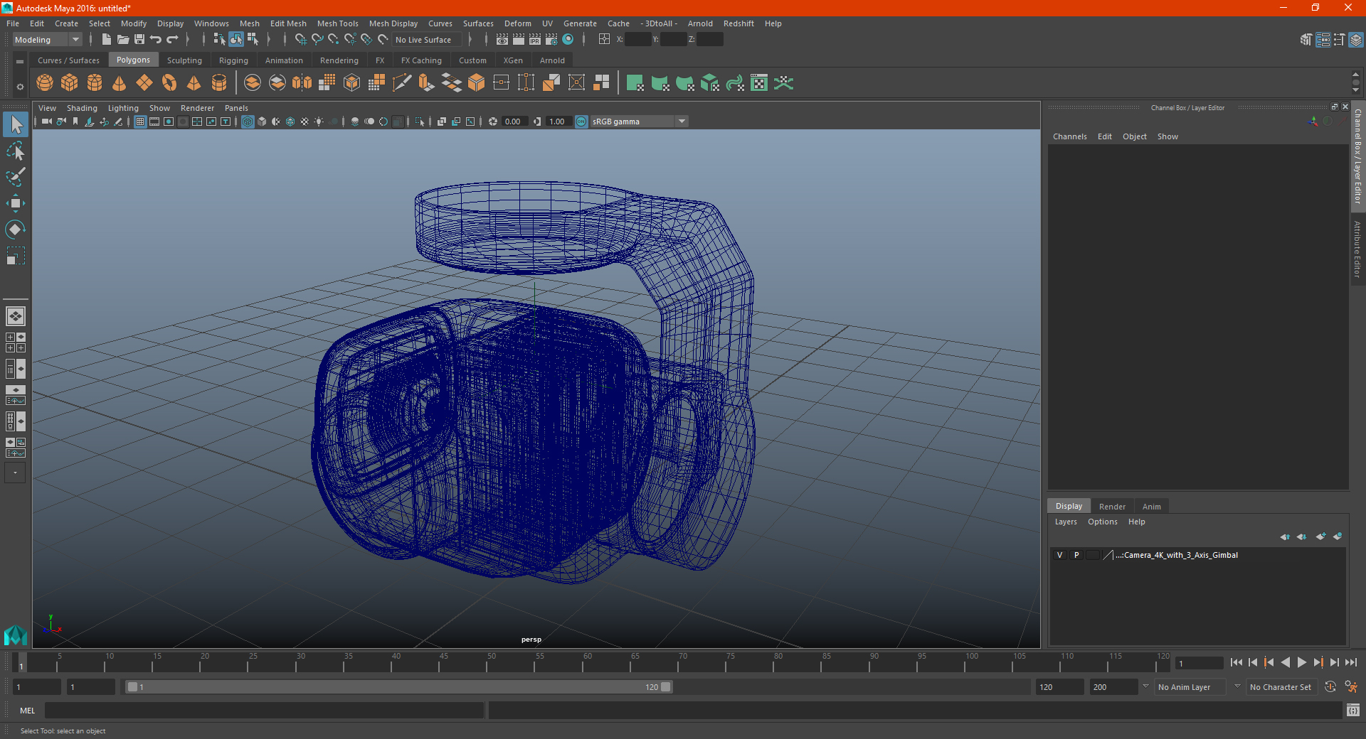 3D Camera 4K with 3 Axis Gimbal model