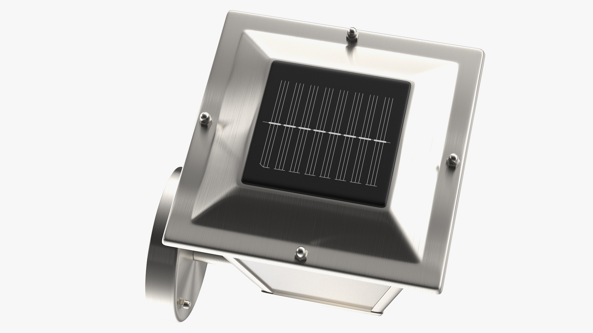Classical Design Solar Outdoor Wall Lamp Switched On 3D