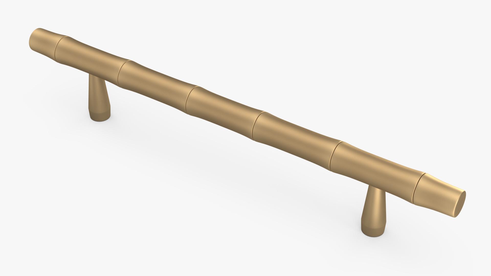 Kitchen Cabinet Handle T-Bar Designed Bronze 3D model