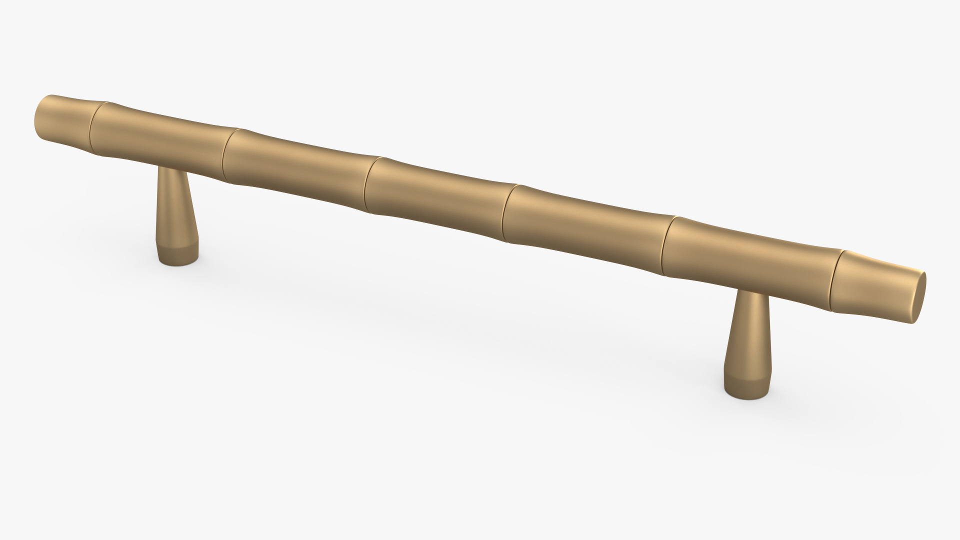 Kitchen Cabinet Handle T-Bar Designed Bronze 3D model