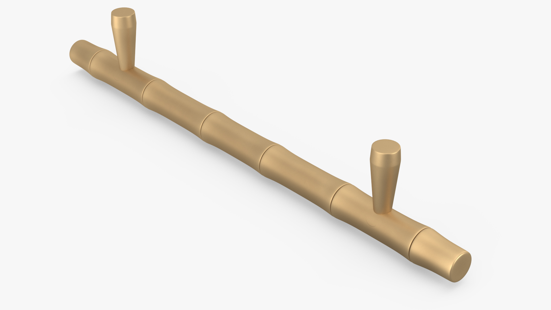 Kitchen Cabinet Handle T-Bar Designed Bronze 3D model