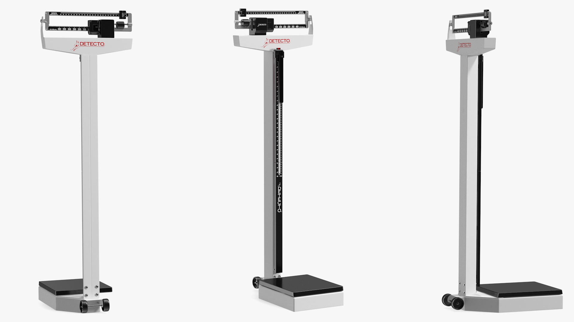 3D model Detecto Weigh Beam Scale with Height Rod