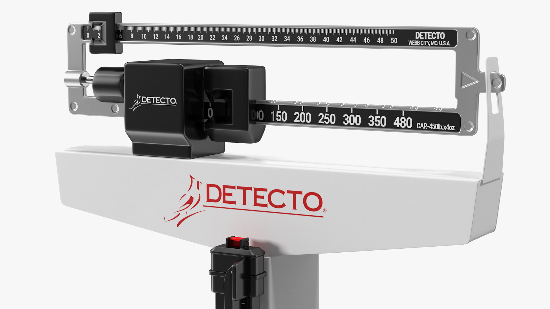 3D model Detecto Weigh Beam Scale with Height Rod