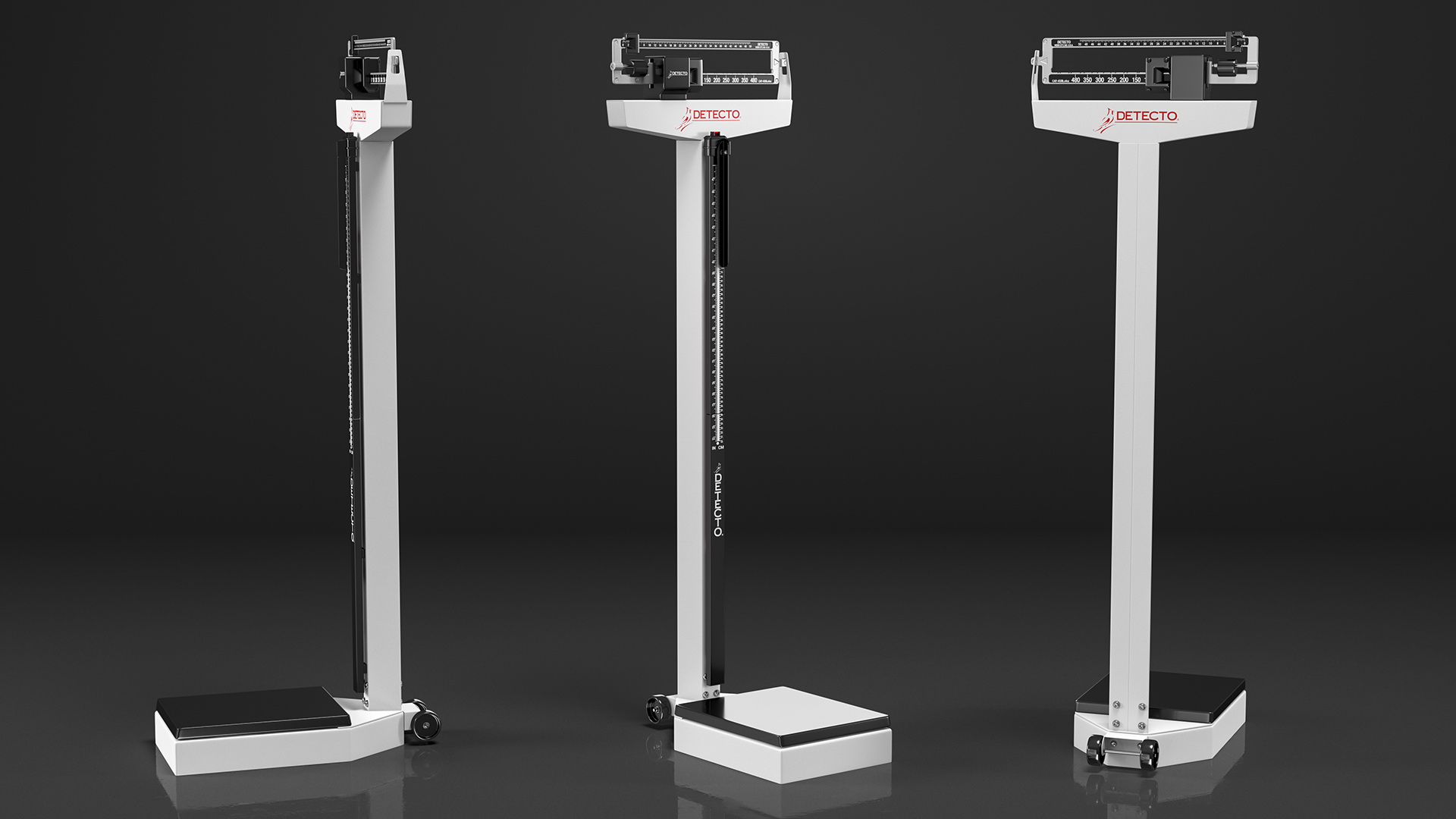3D model Detecto Weigh Beam Scale with Height Rod