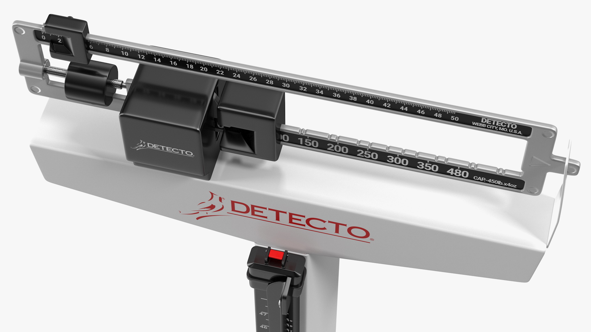 3D model Detecto Weigh Beam Scale with Height Rod