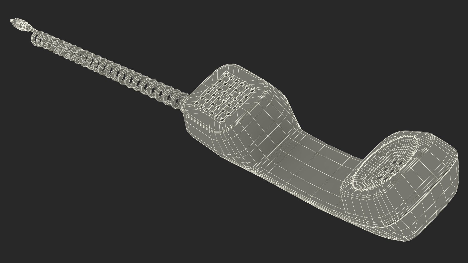 Minijack Telephone Receiver 3D