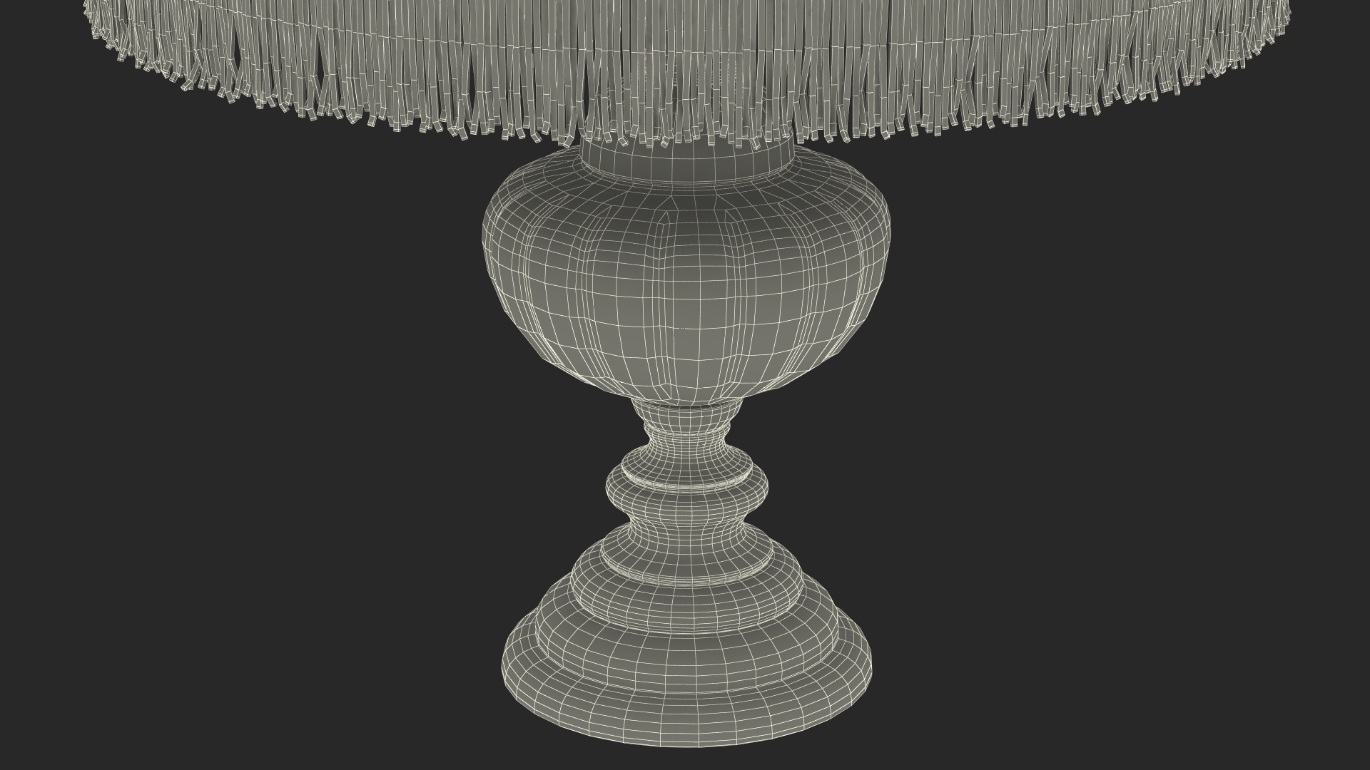 3D Old Dirty Vintage Table Lamp model