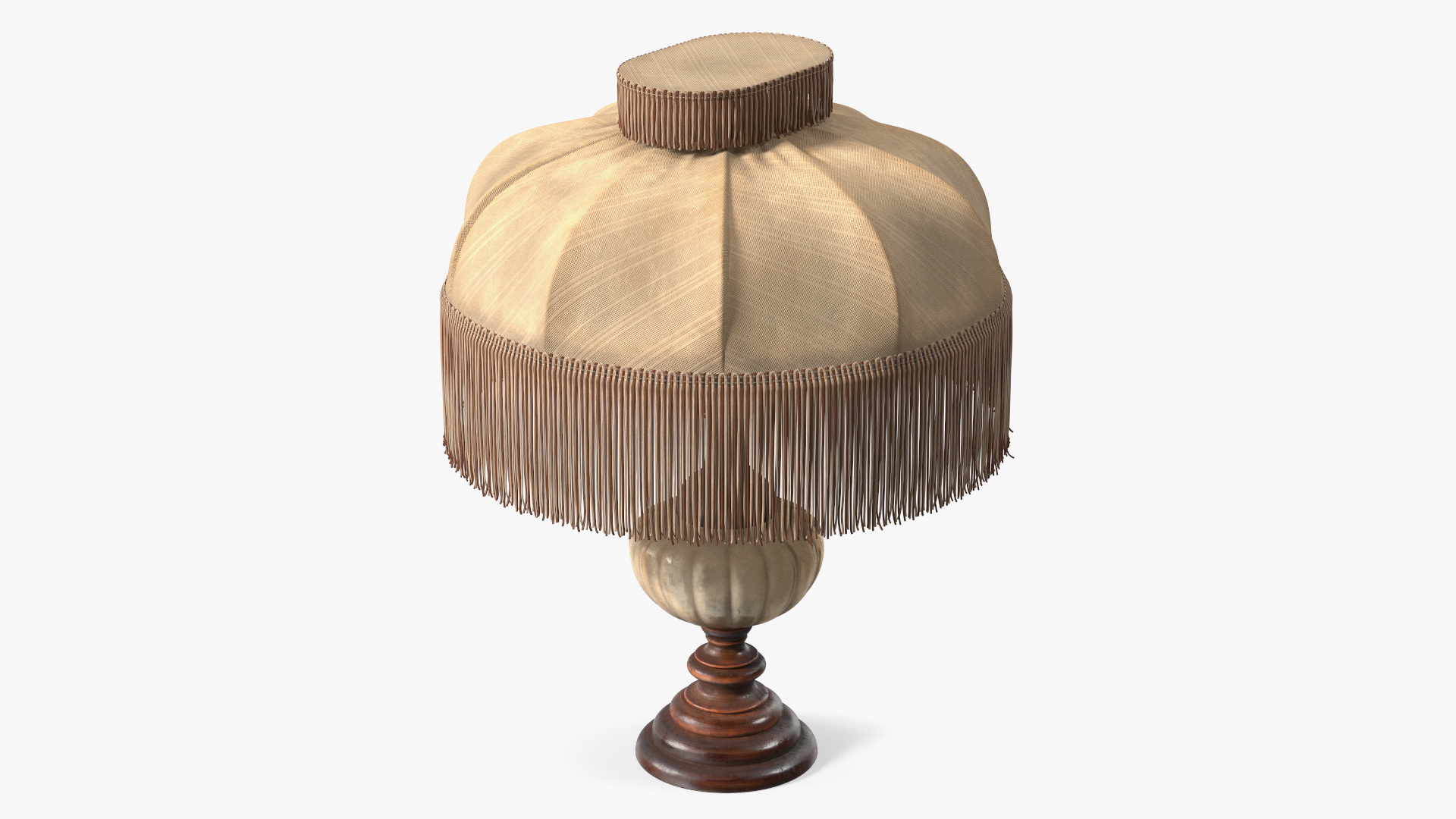 3D Old Dirty Vintage Table Lamp model