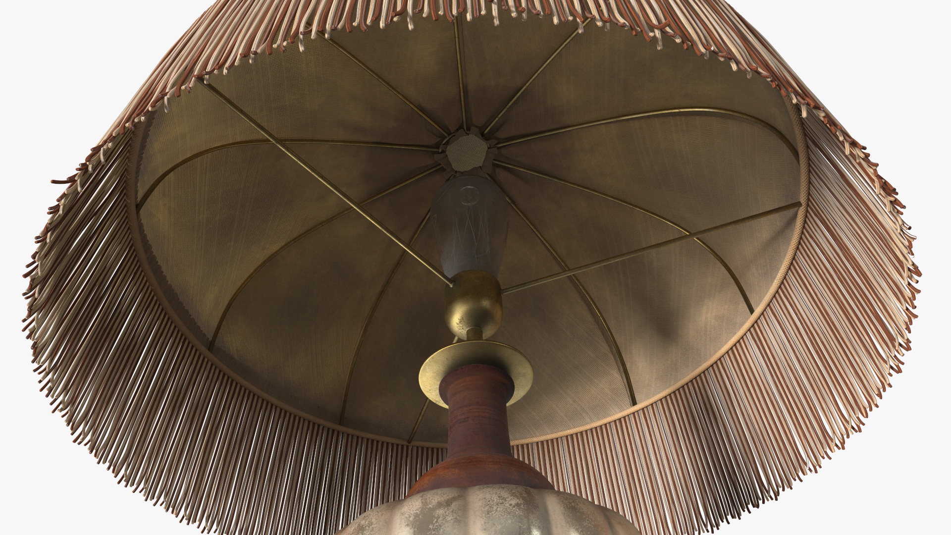 3D Old Dirty Vintage Table Lamp model