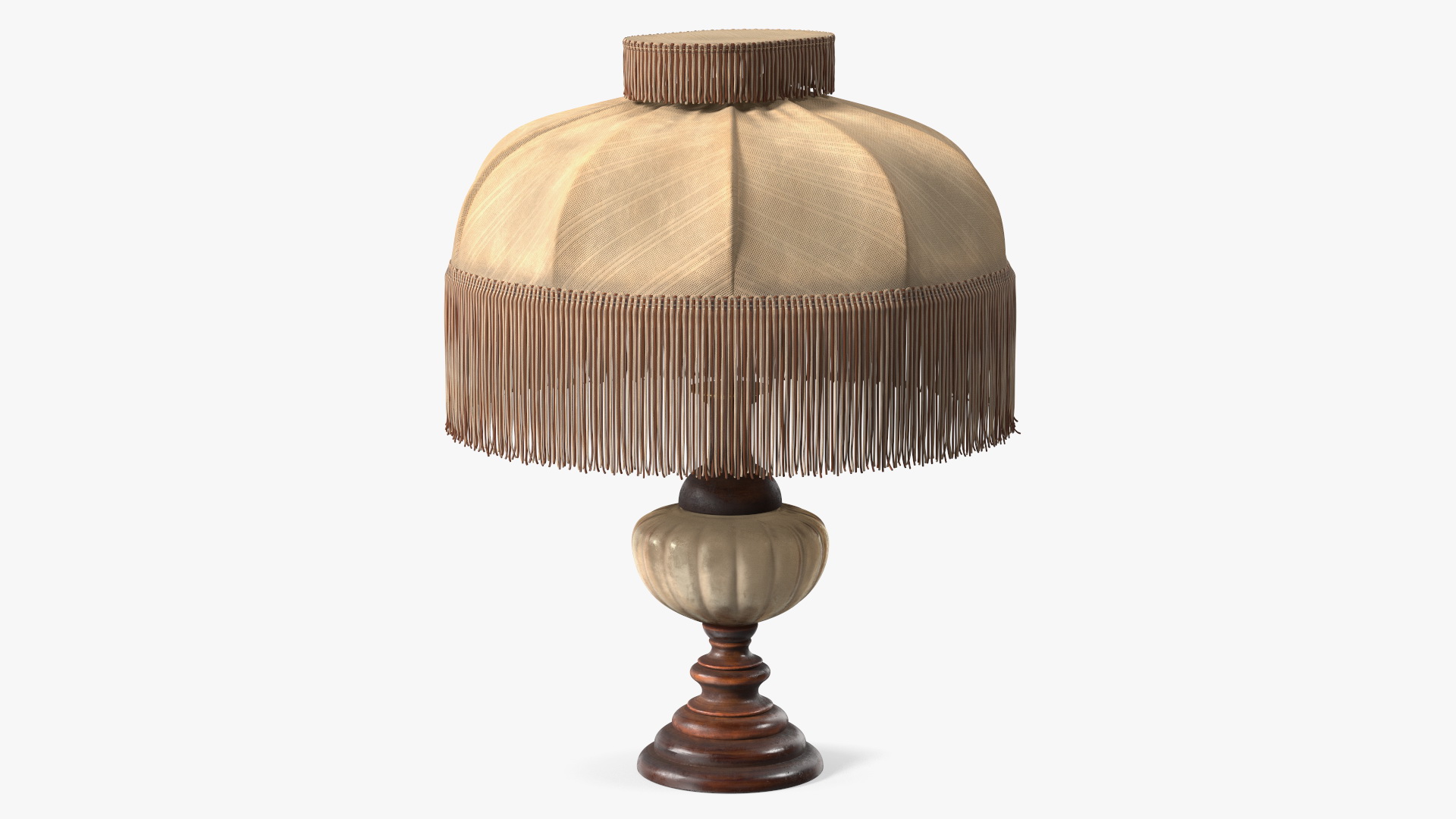 3D Old Dirty Vintage Table Lamp model