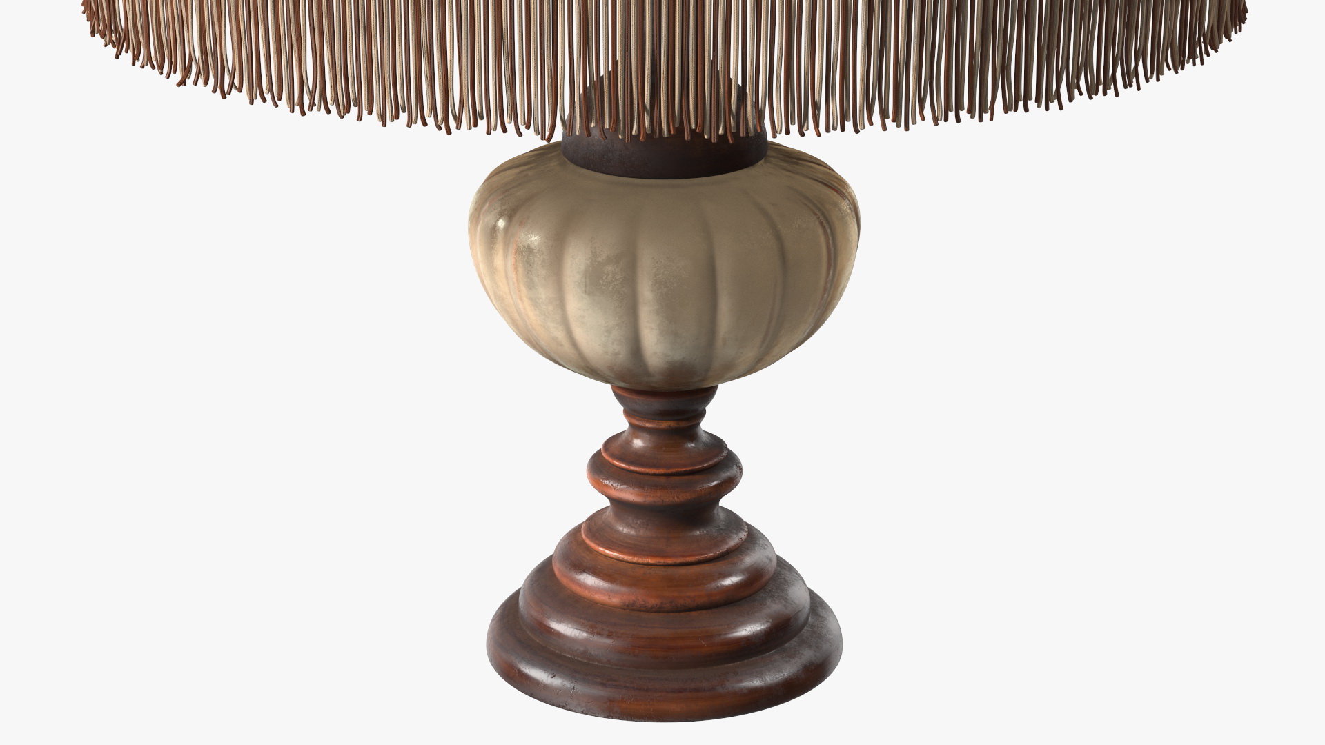 3D Old Dirty Vintage Table Lamp model
