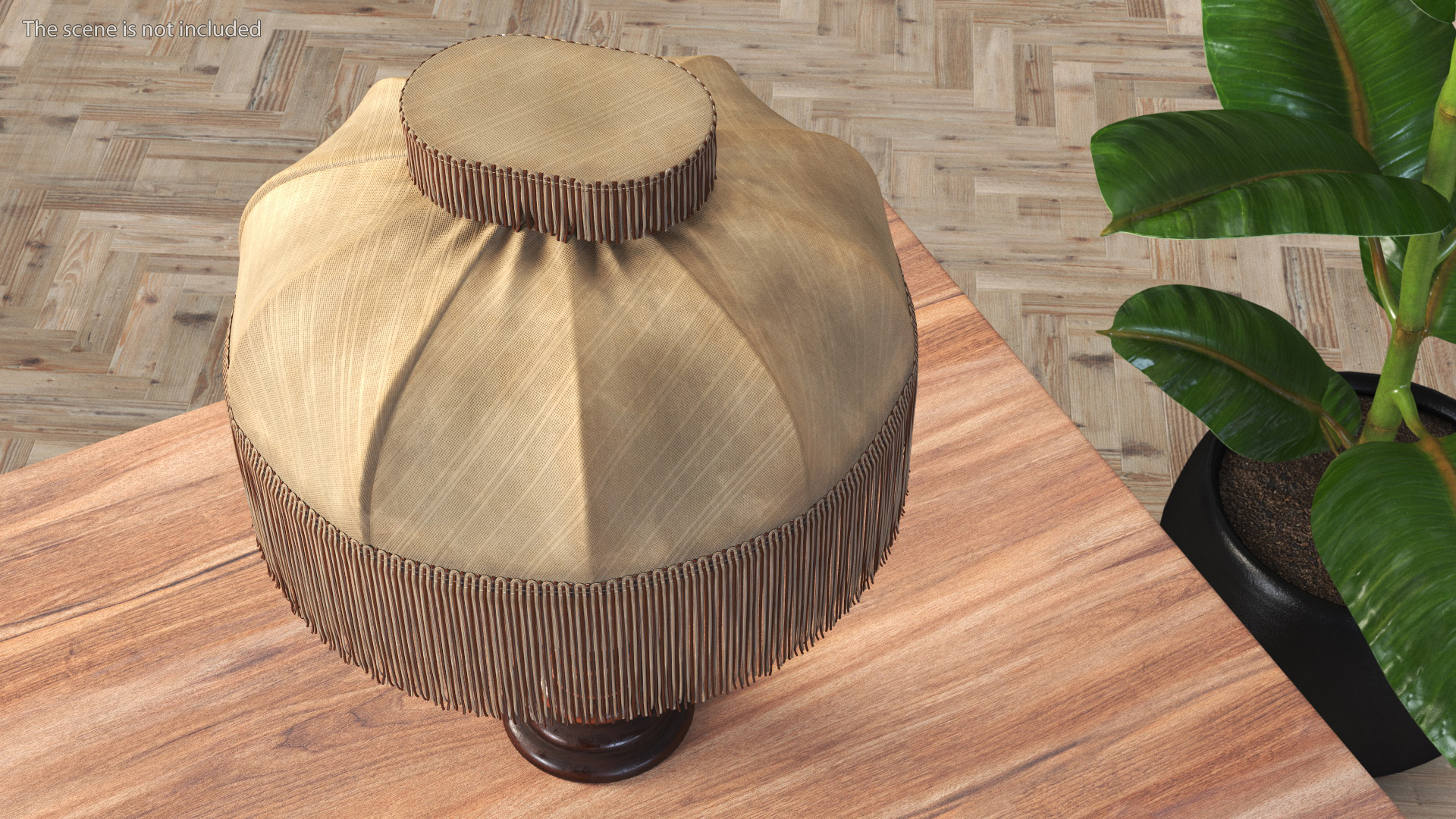 3D Old Dirty Vintage Table Lamp model